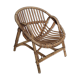 Fauteuil coquille en rotin enfant