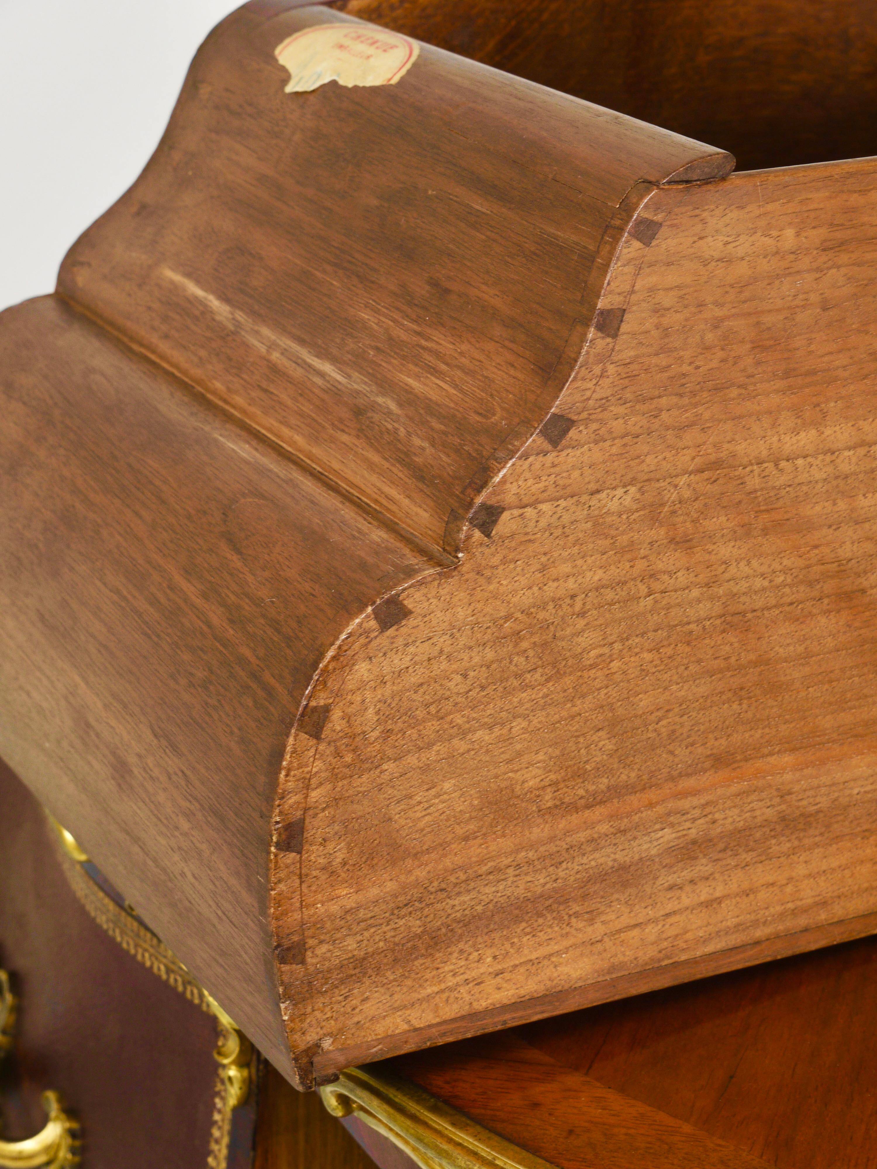 G. Durand Louis XV Bombe Commode, Marquetry, Gilt Bronze, 1880, Paris, France