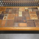 Danish coffee table with ceramic top, 1960s