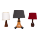 Trio small Table lamps 1960s incl Shades Holland