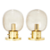 Glashütte Limburg ceiling lights Brass and glass Germany 1970 Labelled