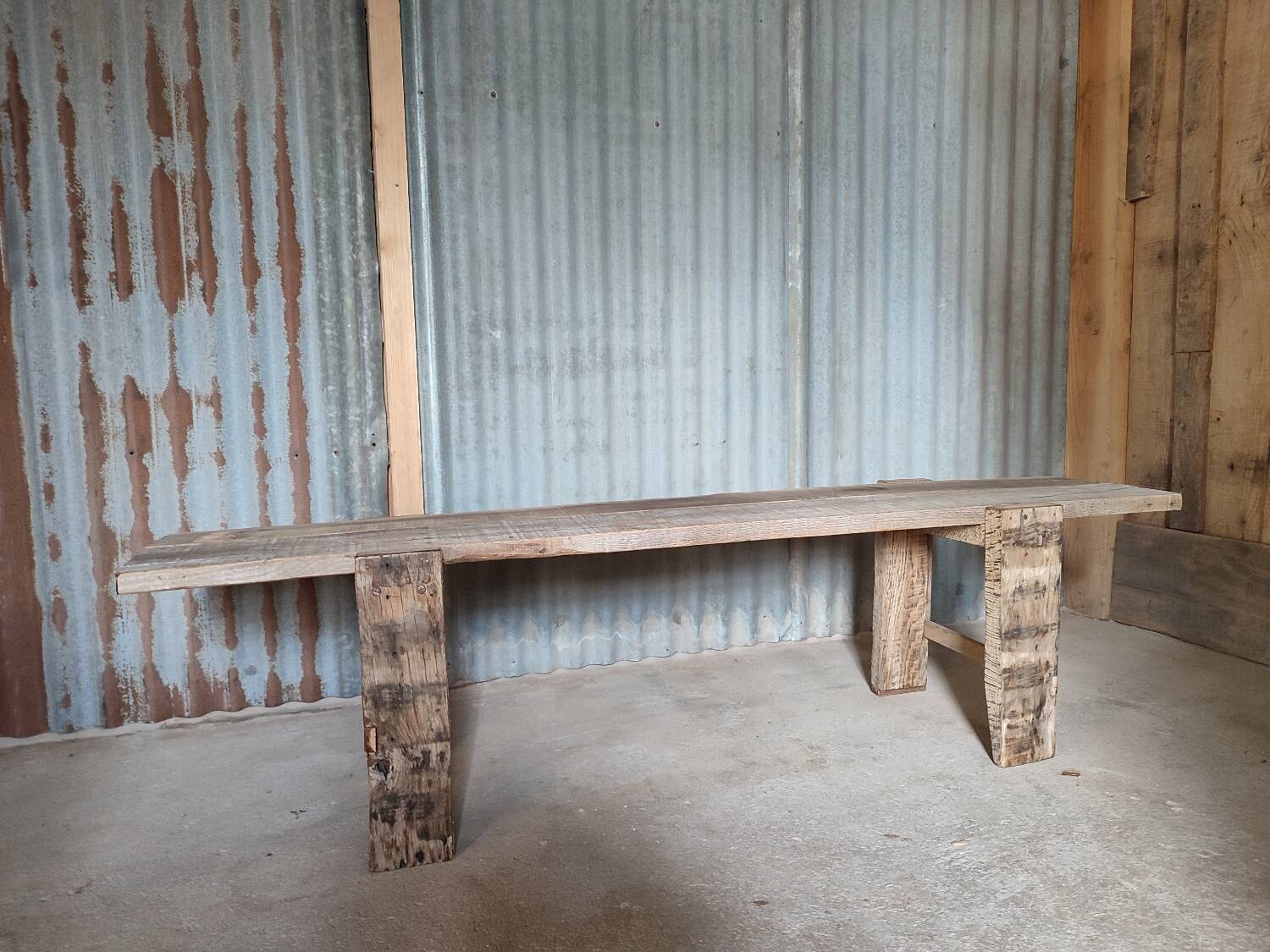 Superb wabi-sabi bed bench...