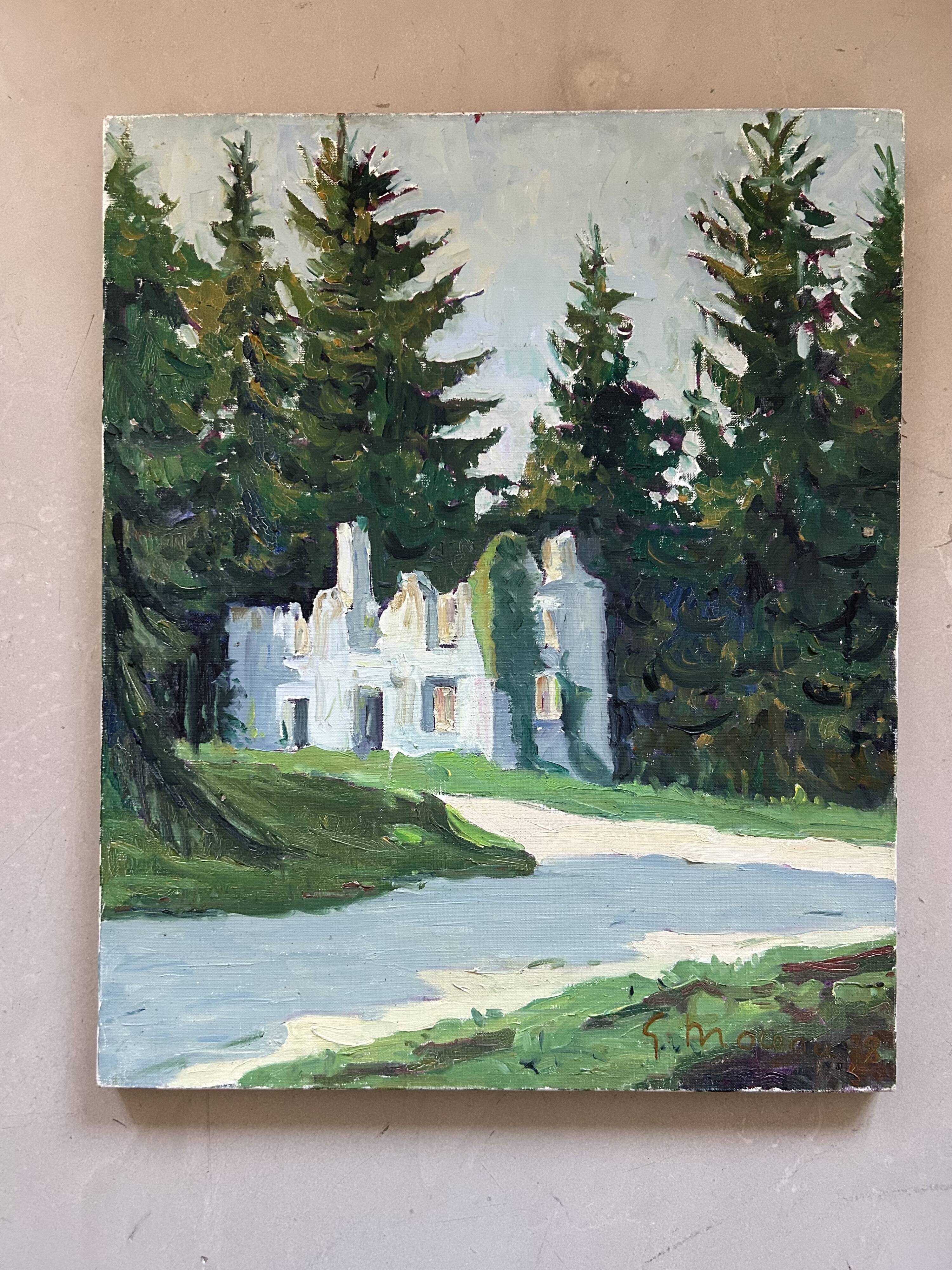 Antique painting signed G.Moreau, 1978