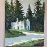 Antique painting signed G.Moreau, 1978