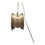 Lustre Vintage Veca , Chrome et Verre Fumé