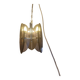 Vintage Chandelier Veca, Chrome and Smoked Glass