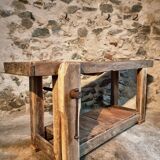 Antique oak workbench, circa 1900