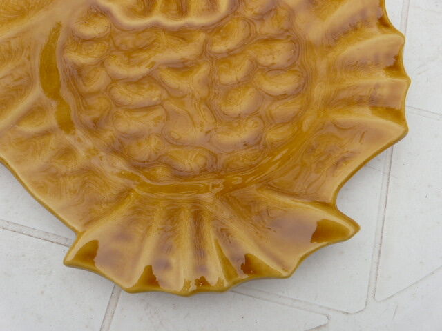 Empty fish-shaped pocket signed Vallauris Lunetta