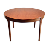 Table à manger ronde en teck années 60