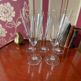 5 flûtes à champagne baccarat