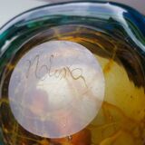Cendrier design vintage en verre Mdina
