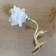Art Deco wall lamp in bronze and tulip in the shape of pink 30s 40s