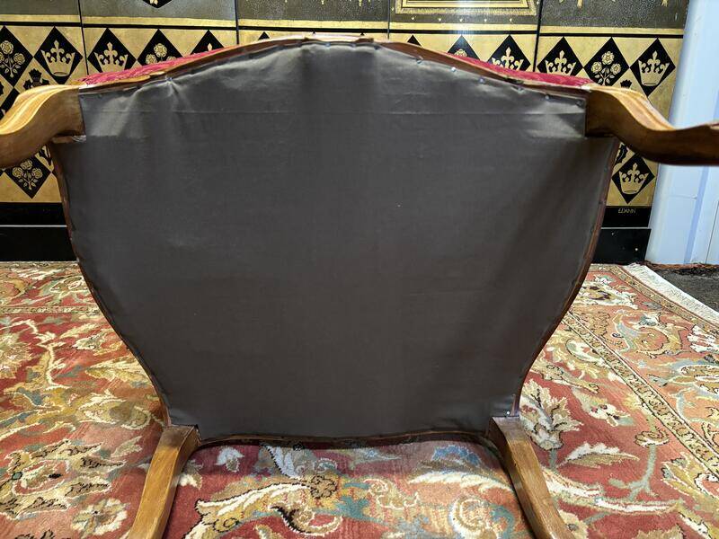 Pair of Louis XV style armchairs, 19th century