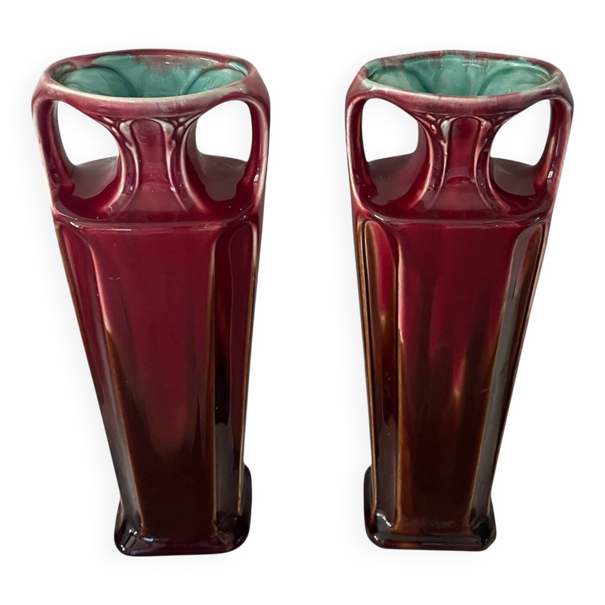 Pair of Orchies Art Deco vases