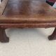 Ancient Chinese kang table – solid elm, horse hoof legs