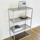 Aluminum and glass shelf
