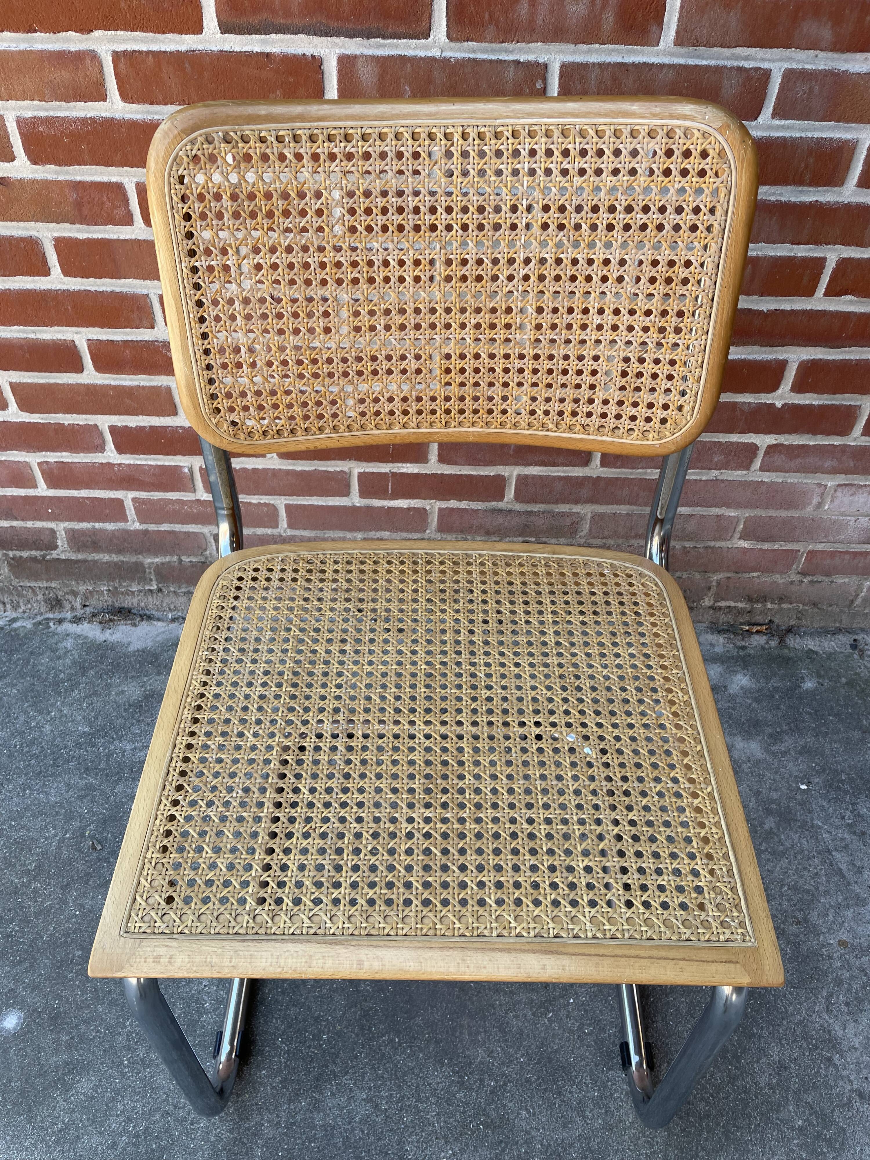 Cesca design chair b32 model in chrome