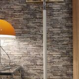 Floor lamp with tulip base and cascading globe 1980