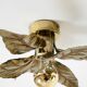 Beautiful brass ceiling or wall lamp from the 1970s by Willy Daro