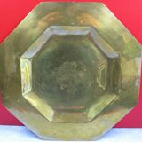 Copper dinanderie artisan platter