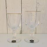 Crystal glass Saint Louis model Manet gold net N°2