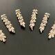 6 wheat-shaped knife holders in silver-colored metal