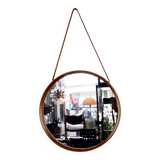 Teak Wall Mirror by Uno and Osten Kristiansson for Luxus Vittsjö Sweden