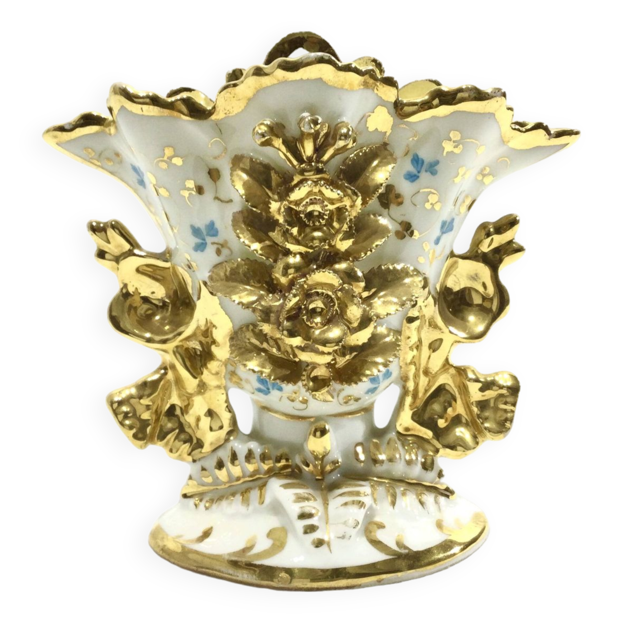 Porcelain Bridal Vase Old Paris 19th century