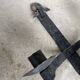 Wrought iron candle holders 1900 brutalist sconces