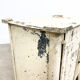 Vintage industrial painted metal nightstand cabinet
