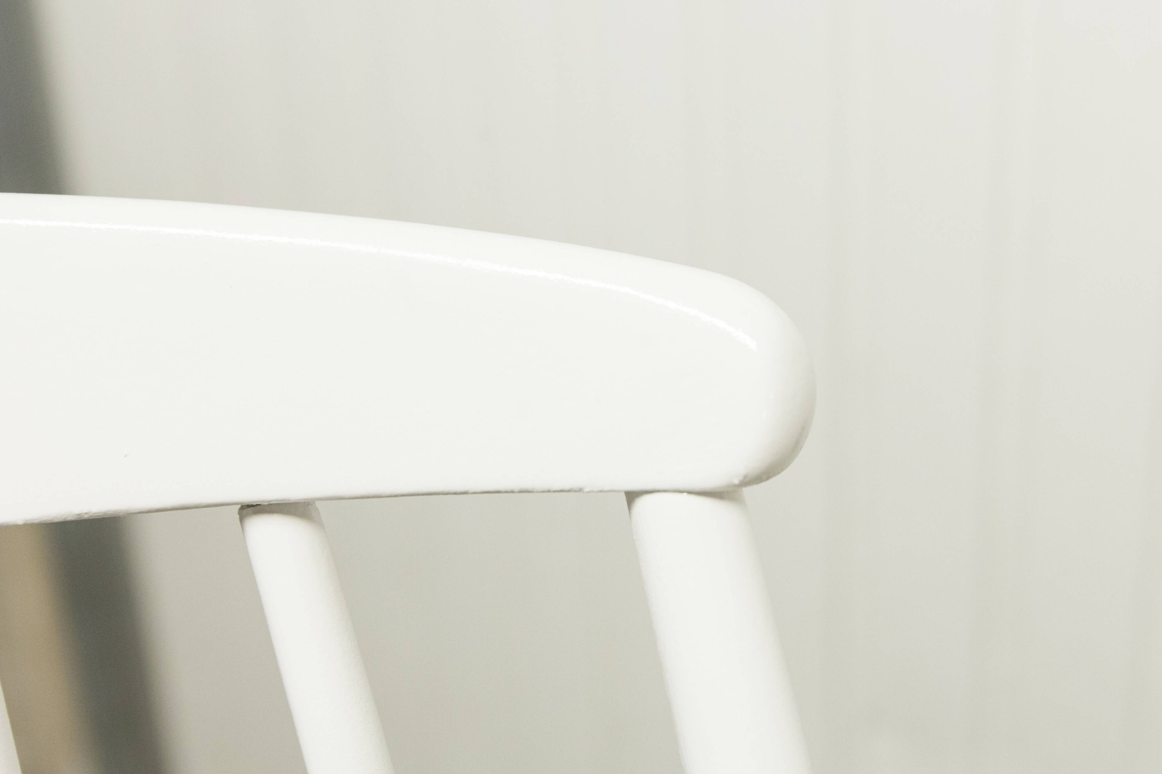 Grandessa rocking chair in white beech by Lena Larsson 1960 for Nesto