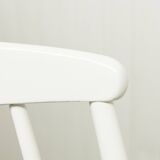 Grandessa rocking chair in white beech by Lena Larsson 1960 for Nesto