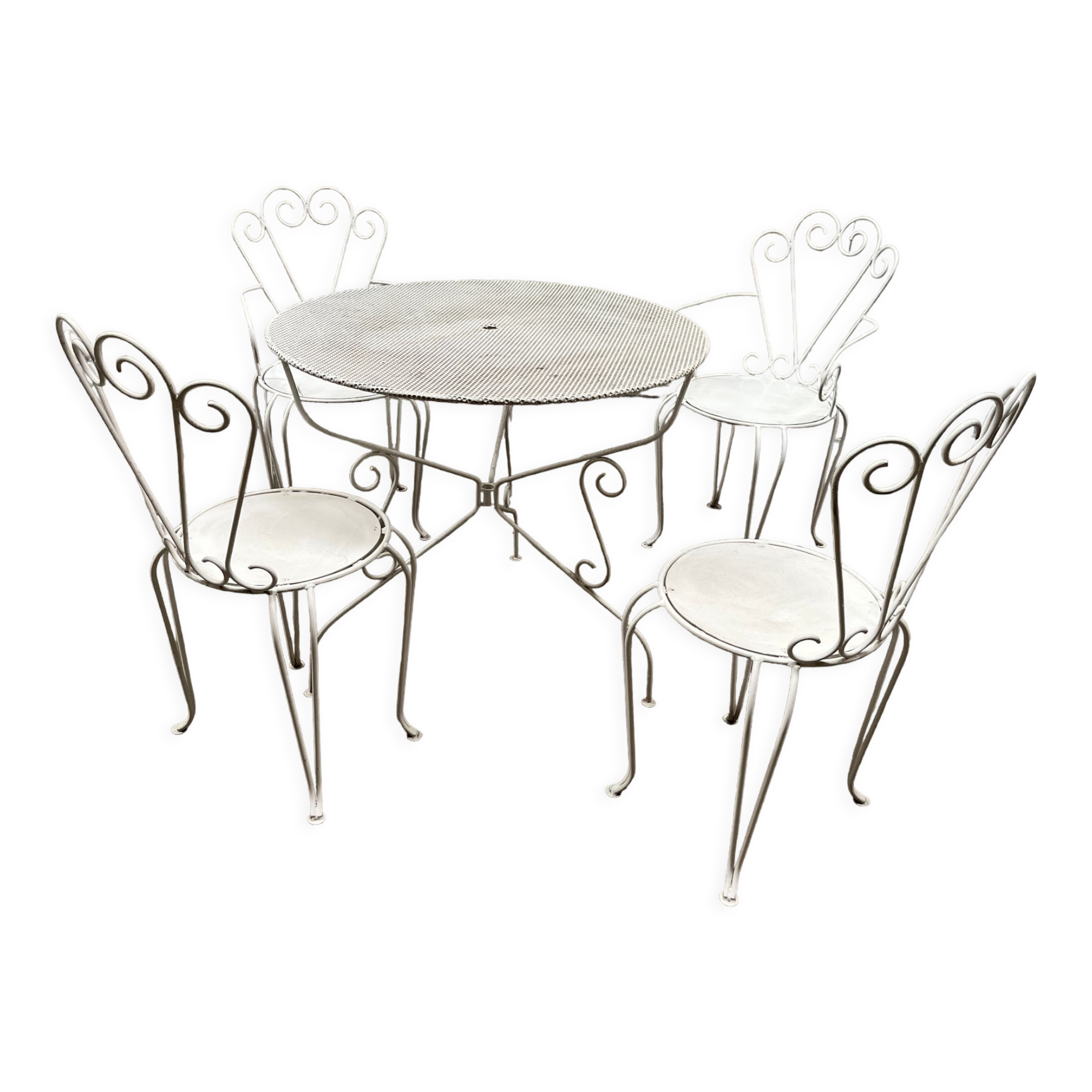 Garden furniture wrought iron 1960
