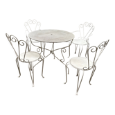 Garden furniture wrought iron 1960