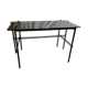 Metal and tinted glass desk