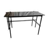 Metal and tinted glass desk