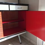 Formica vintage buffet feet compass