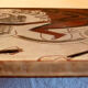 Enamelled ceramic tile le cavalier Vallauris 1960