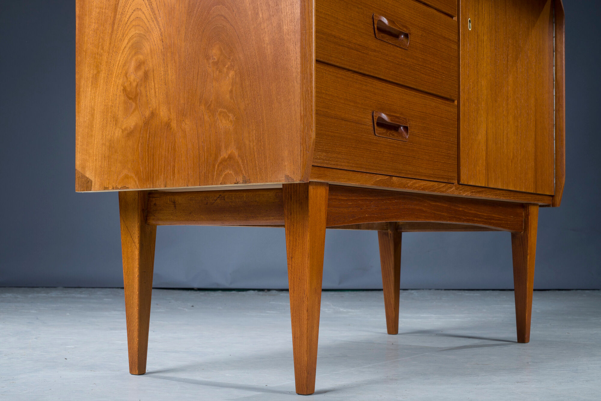 Mid-Century Danish Bureau Teak Secretary, 1960s