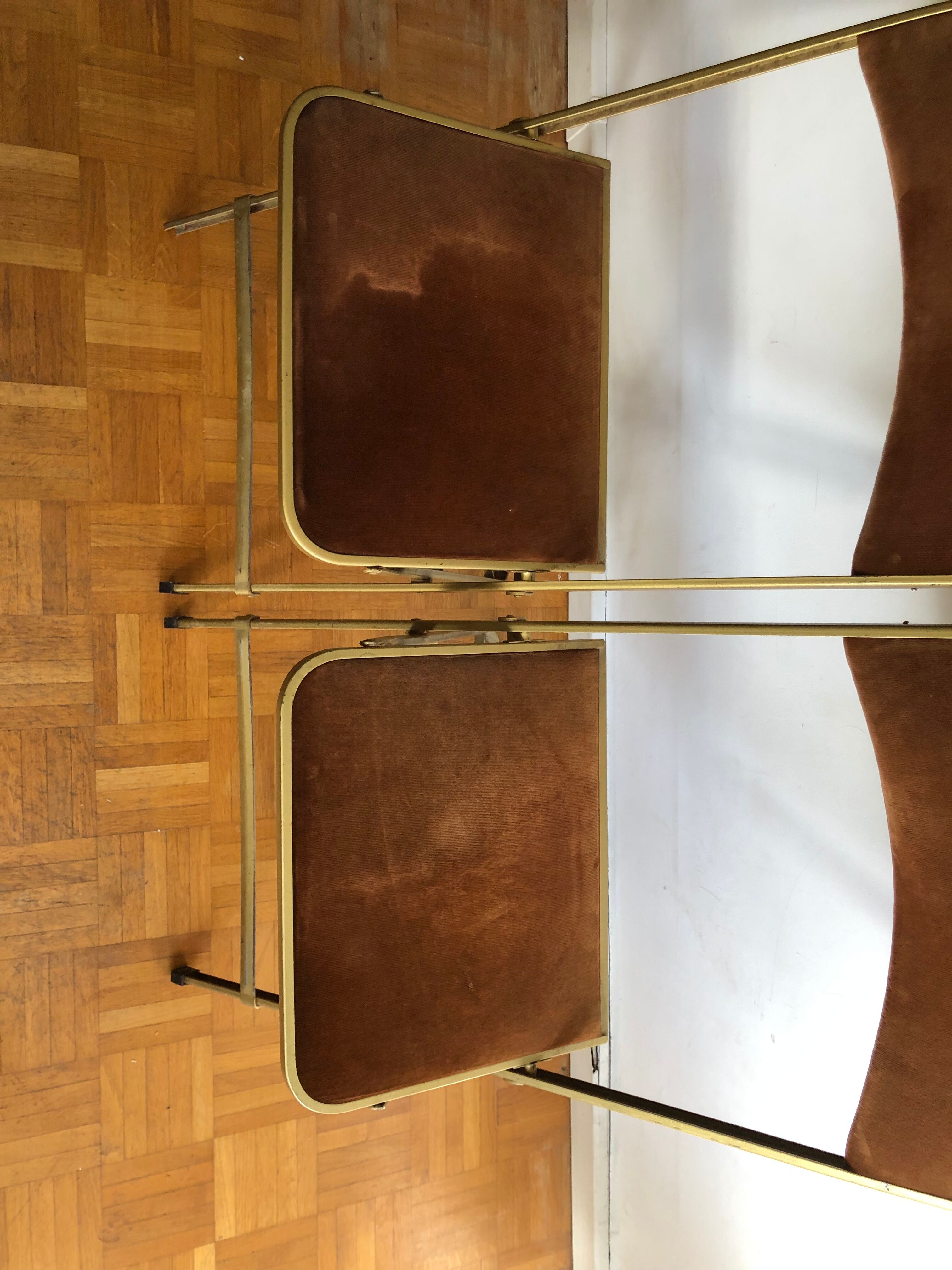 Pair of vintage folding chairs