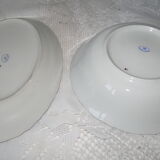 Lot of 2 serving dishes porcelain alba julia romania