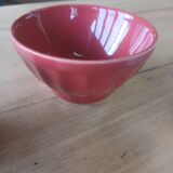 4 colorful faceted bowls