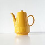 Old yellow ceramic coffee or teapot 1960