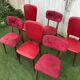 Set de 6 chaises années 60