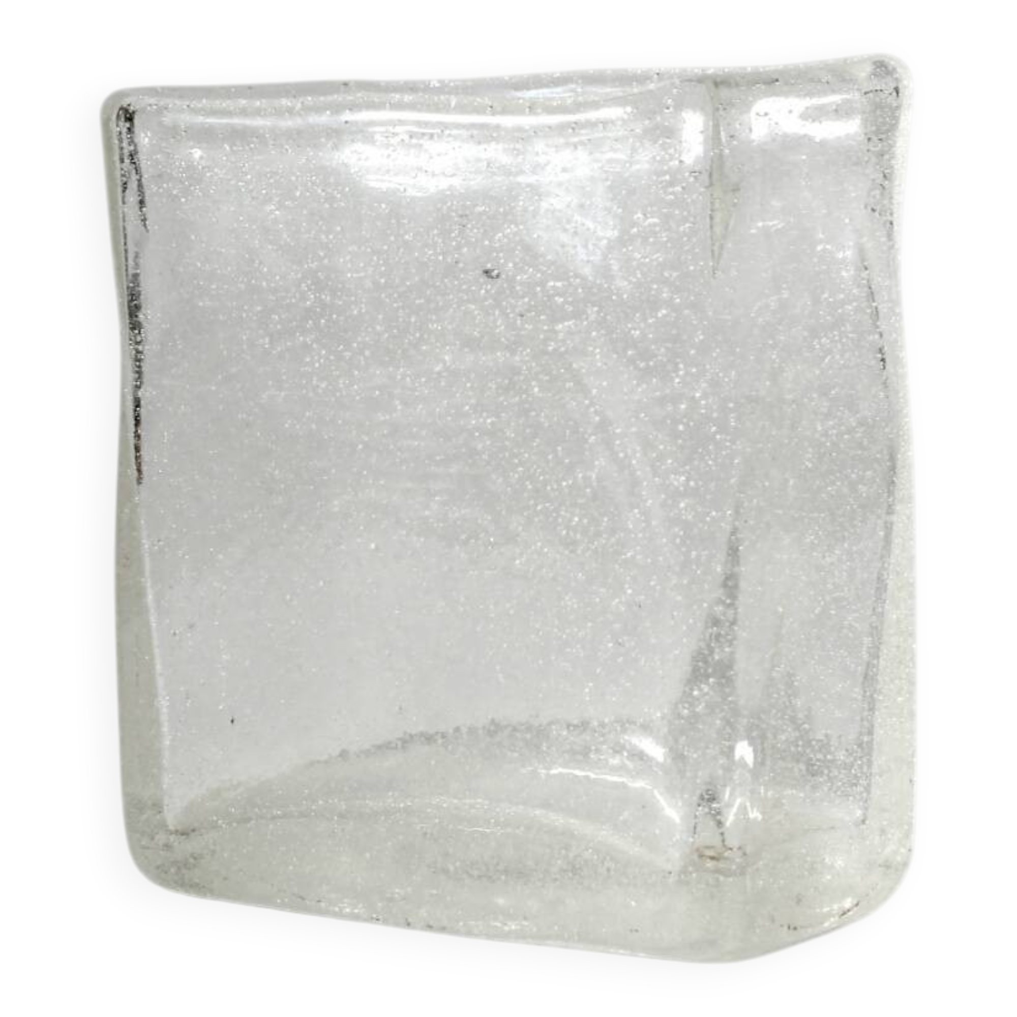 Oiva Toikka "Iglu" Bubbles Glass Vase, For Nuutajärvi, 1970s