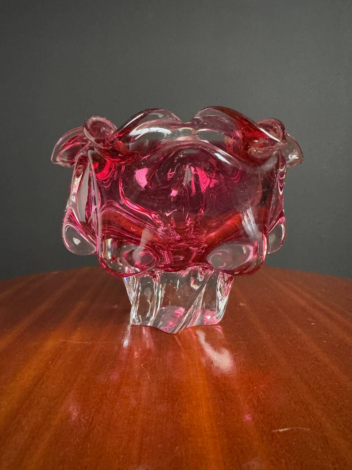 Blown glass catchall by Josef Hospodka from the 1960s.