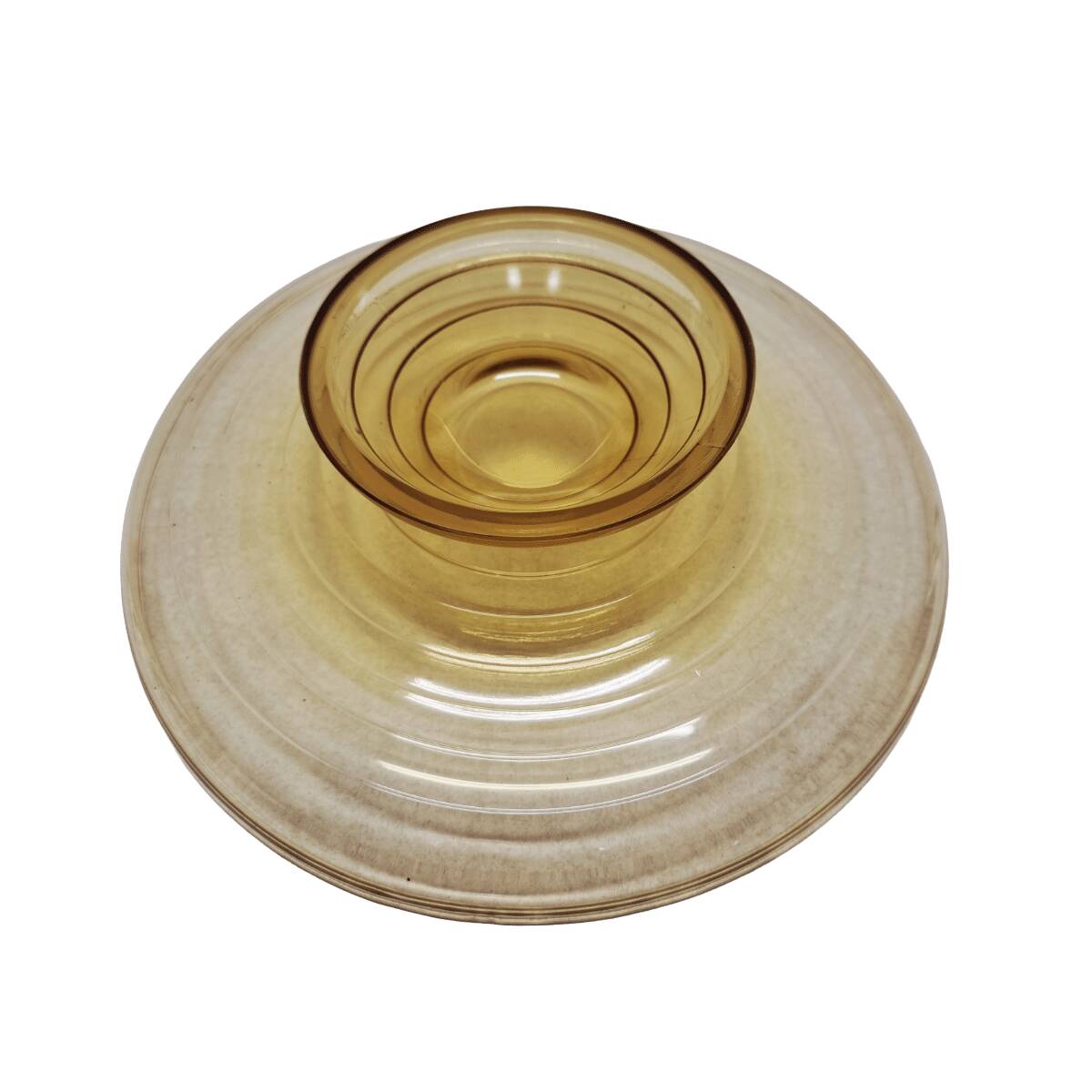 Mid-century yellow bowl on foot