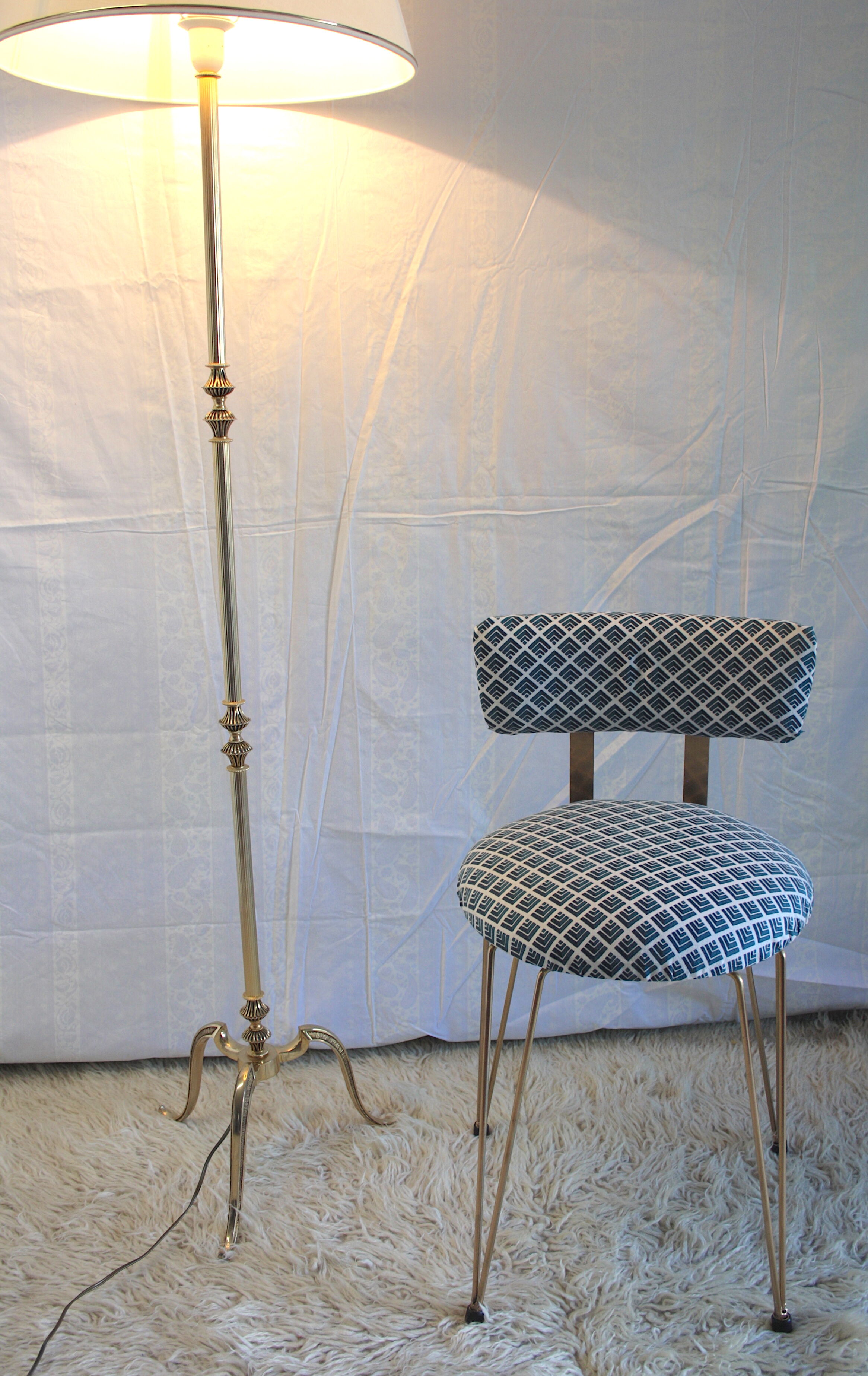 Floor lamp in brass 60 years