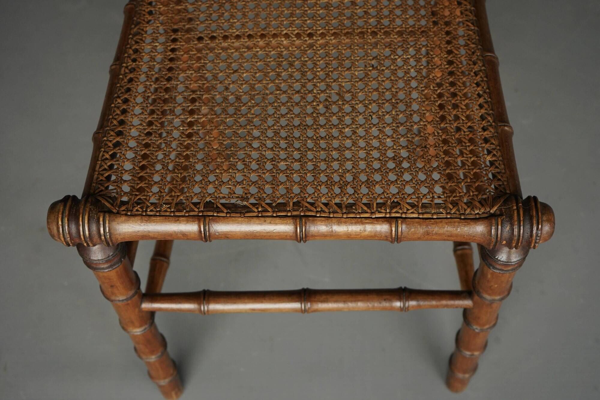 Antique American Faux Bamboo Side Chair. 1880s