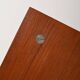 Vintage Italian teak and metal coffee table, 1970s